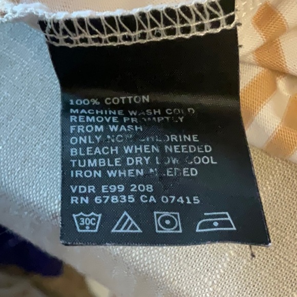 Nautica Cream and Tan Striped Polo - Picture 4 of 5